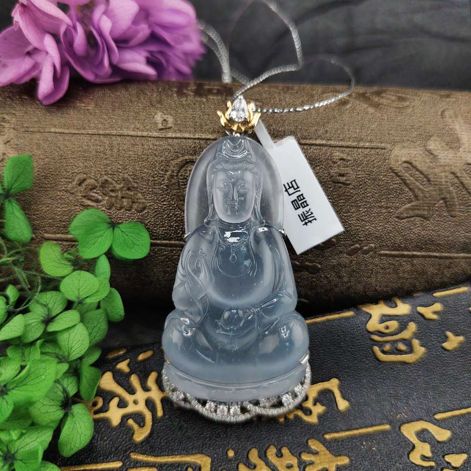 玻璃種A貨翡翠觀音