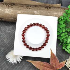 天然紅石榴手珠