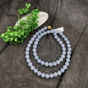 翡翠A貨紫羅蘭朝珠鍊