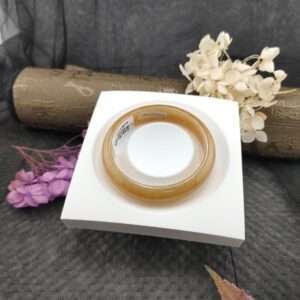 蜜糖黃翡翠手鐲17.7圍