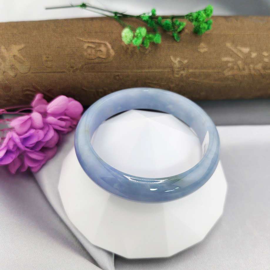 翡翠A貨紫羅蘭手鐲