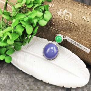 翡翠A貨紫羅蘭墜