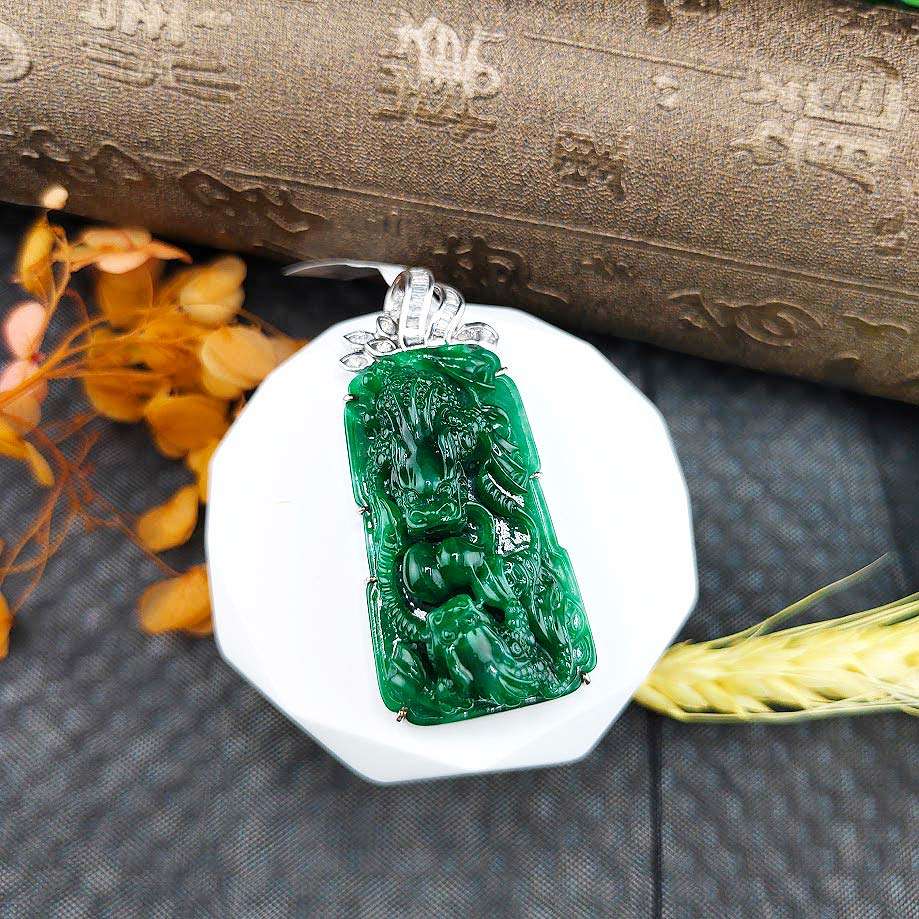 帝王綠翡翠A貨龍排