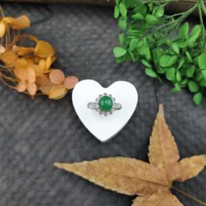 天然翡翠A貨綠戒