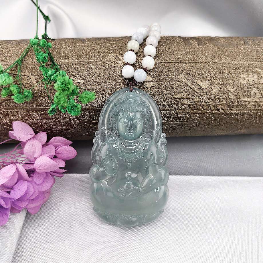 天然翡翠A貨玻璃種觀音