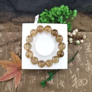 天然鈦晶清透手珠