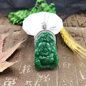 A貨翡翠滿綠彌勒