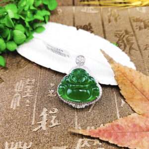 玻璃種滿綠翡翠彌勒