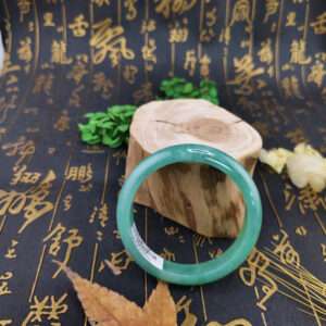 翡翠A貨滿綠手鐲17.2圍