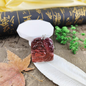 頂級天然紅碧璽彌勒