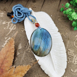 天然頂級藍蘊光彩拉長石14.91g