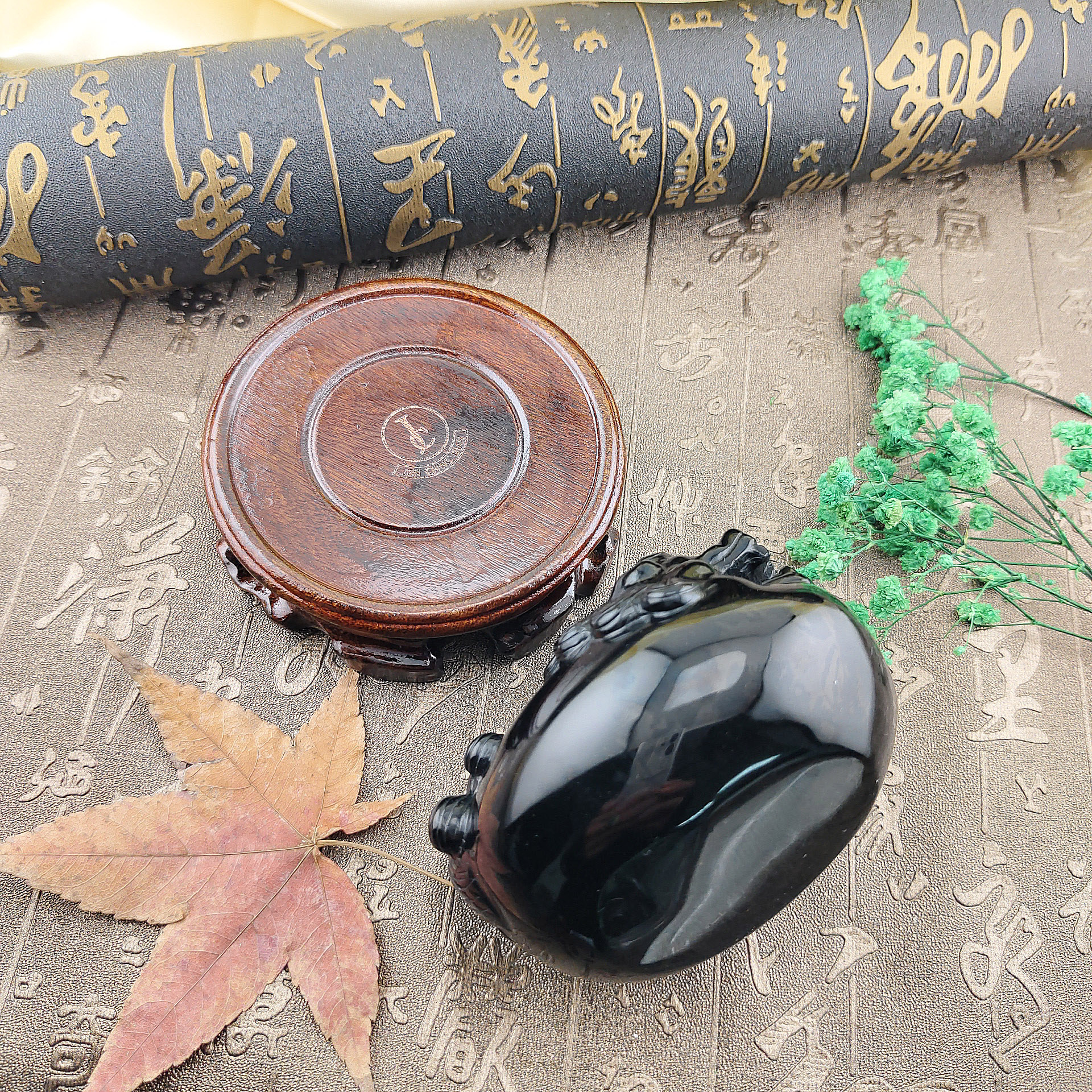 天然黑曜石咬錢貔貅 獨家限量款:圖片 9