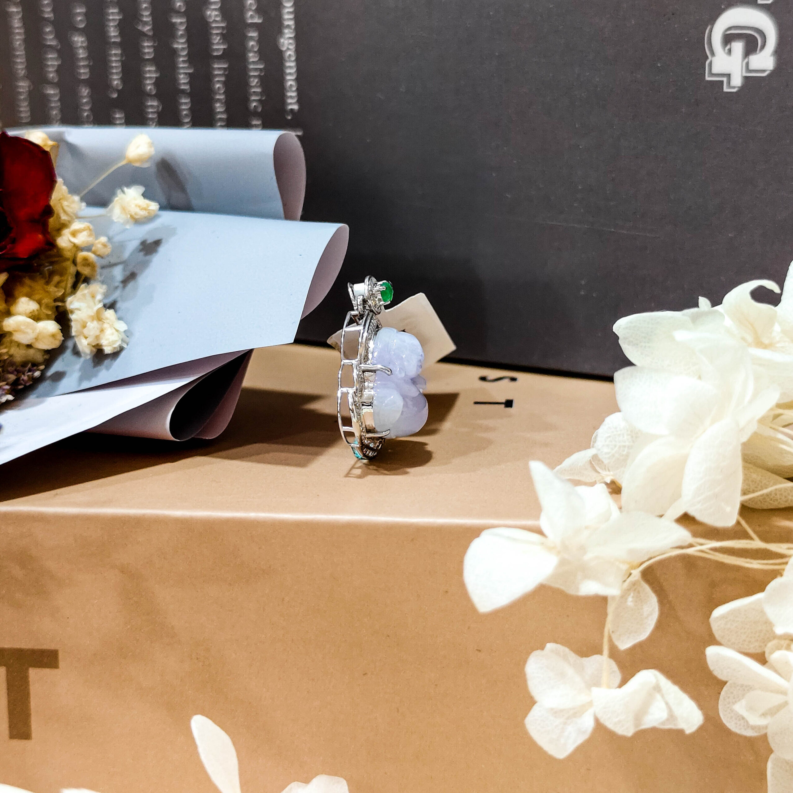 天然翡翠A貨彌勒吊墜:圖片 2