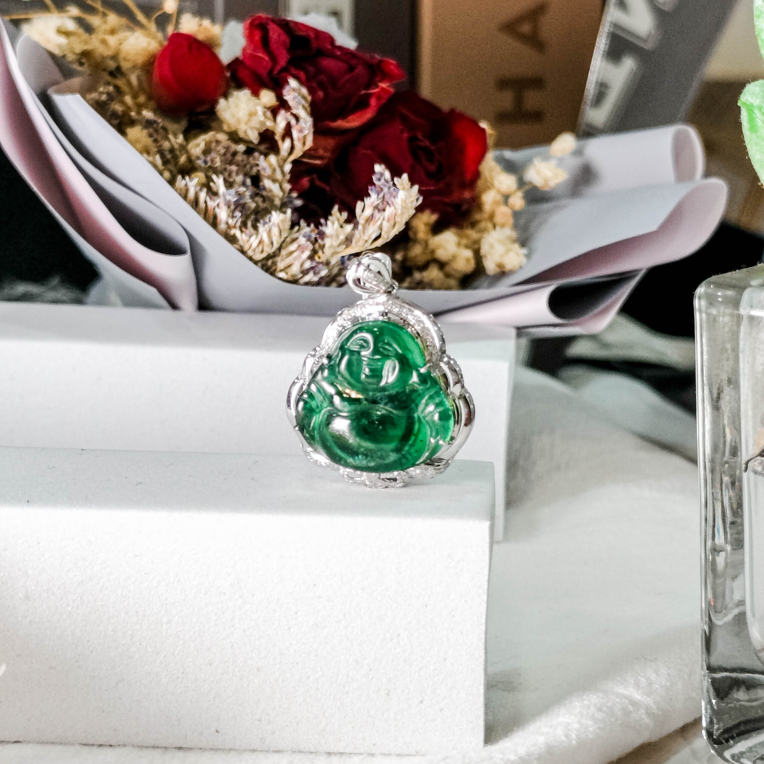 天然翡翠A貨吊墜