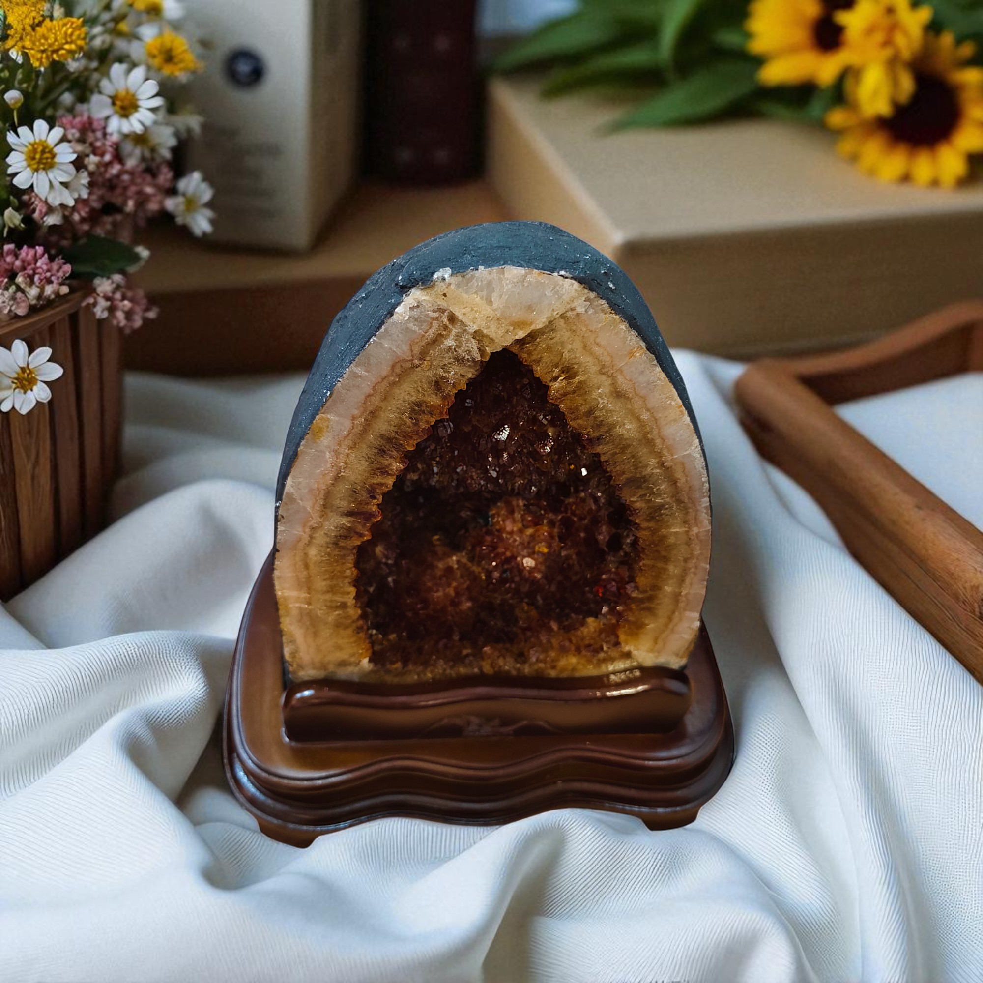 天然黃水晶洞4.84kg:圖片 4