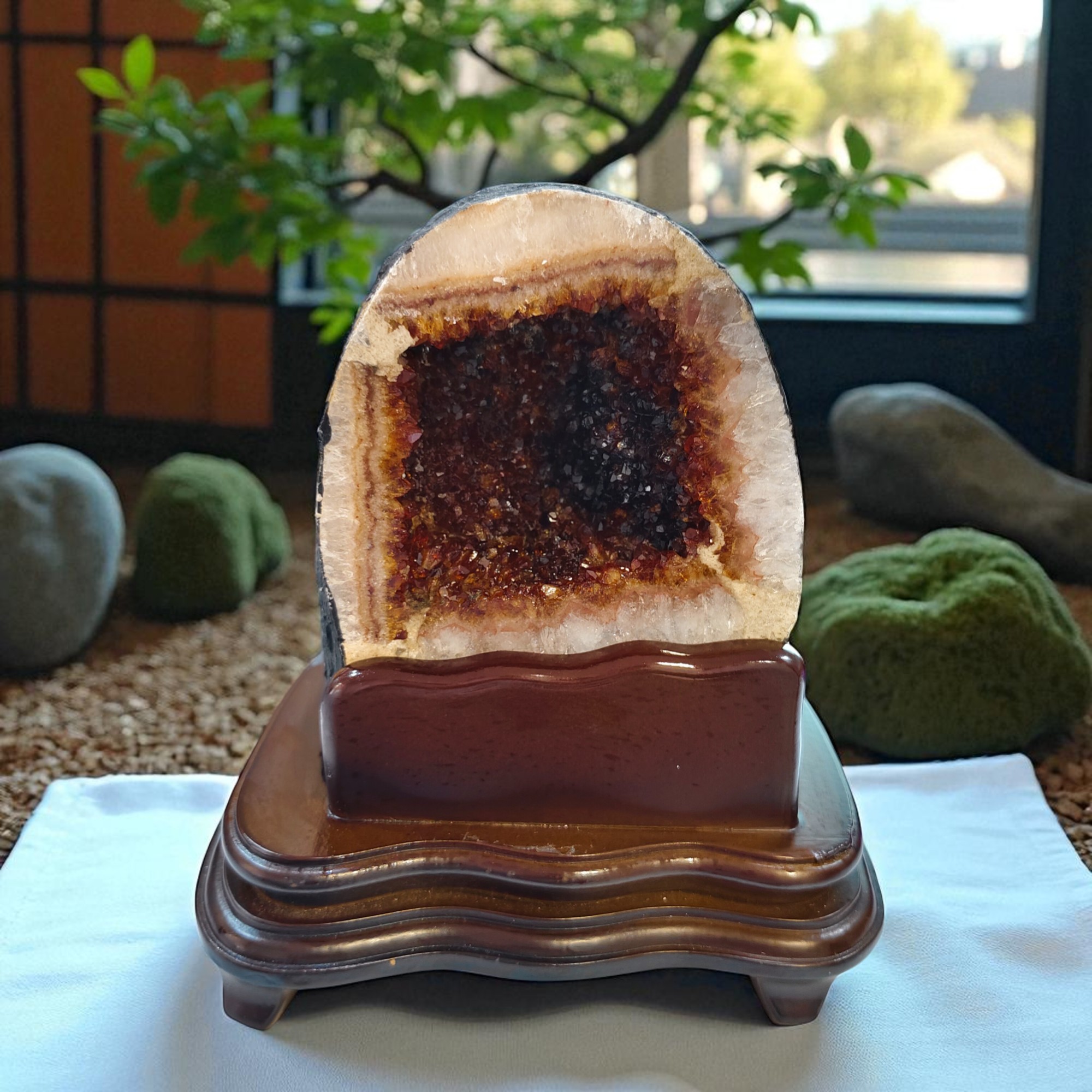 天然黃水晶洞3.38kg:圖片 2