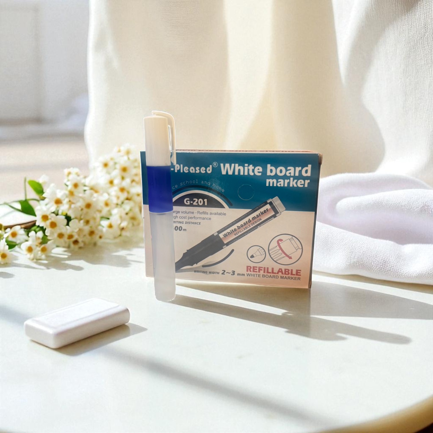 無墨水款白板筆一盒12入